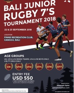 Bali Junior Rugby 7s Tournament Jakarta Komodos Indonesia
